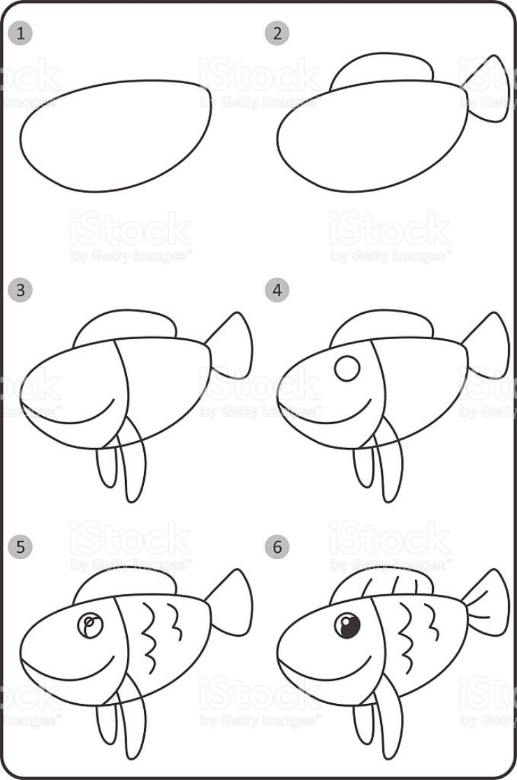 Cách vẽ con cá đơn giản xinh xắn chỉ trong 2 phút